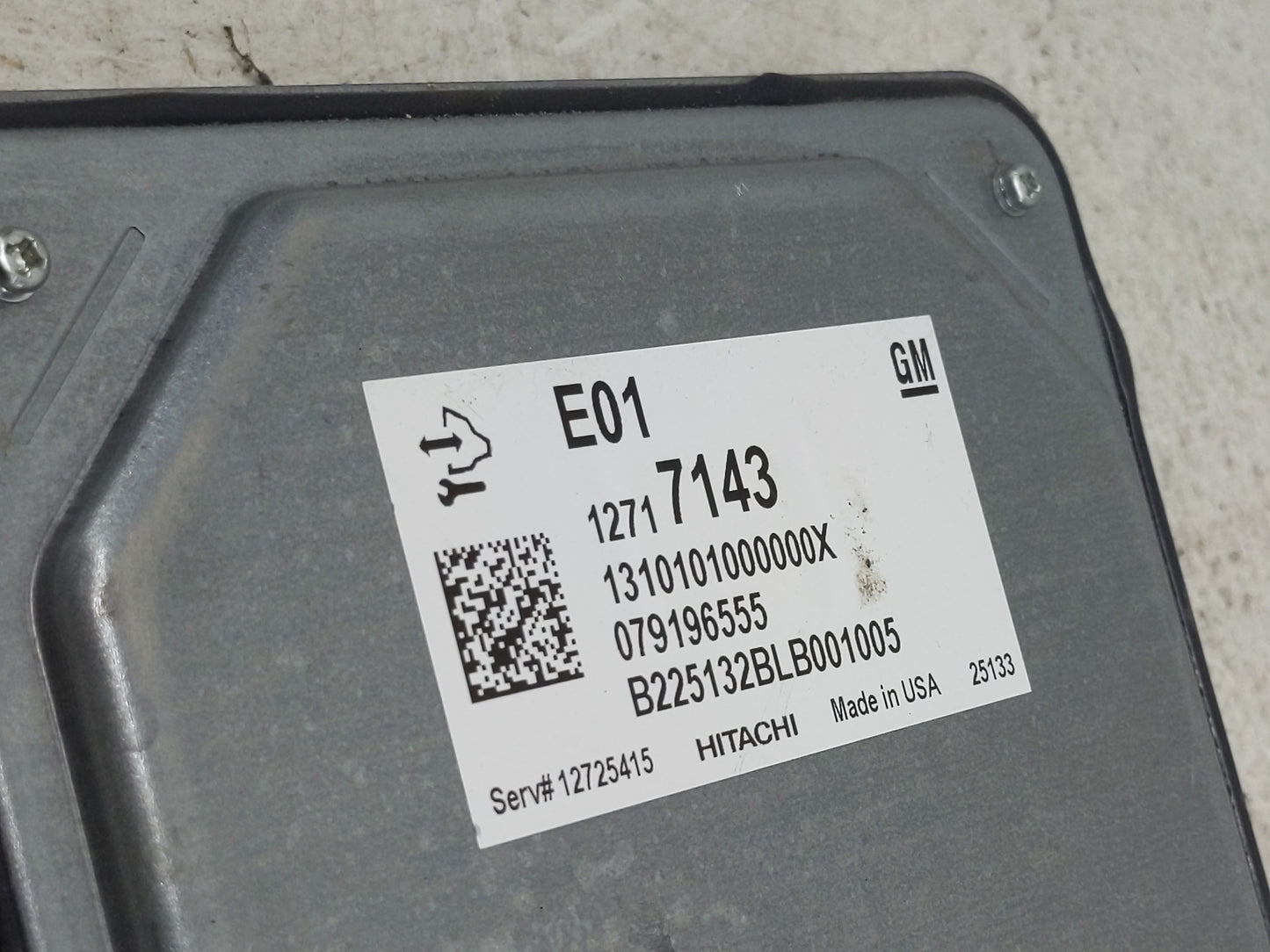 2025 Chevrolet Silverado 1500 PCM Engine Control Computer ECU ECM PCU OEM P/N:079196555 12717143 Fits OEM Used Auto Parts - 