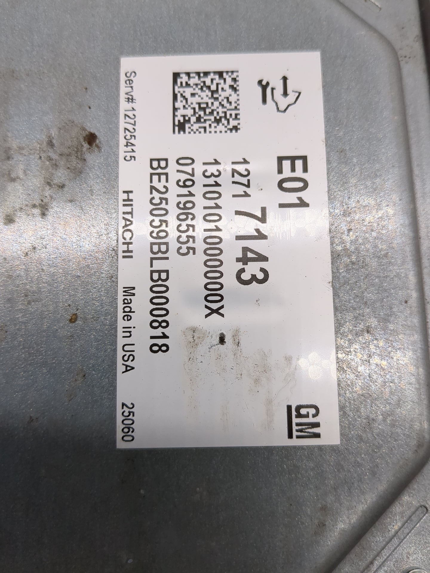 2025 Chevrolet Silverado 1500 PCM Engine Control Computer ECU ECM PCU OEM P/N:12717143 Fits OEM Used Auto Parts - Oemusedaut