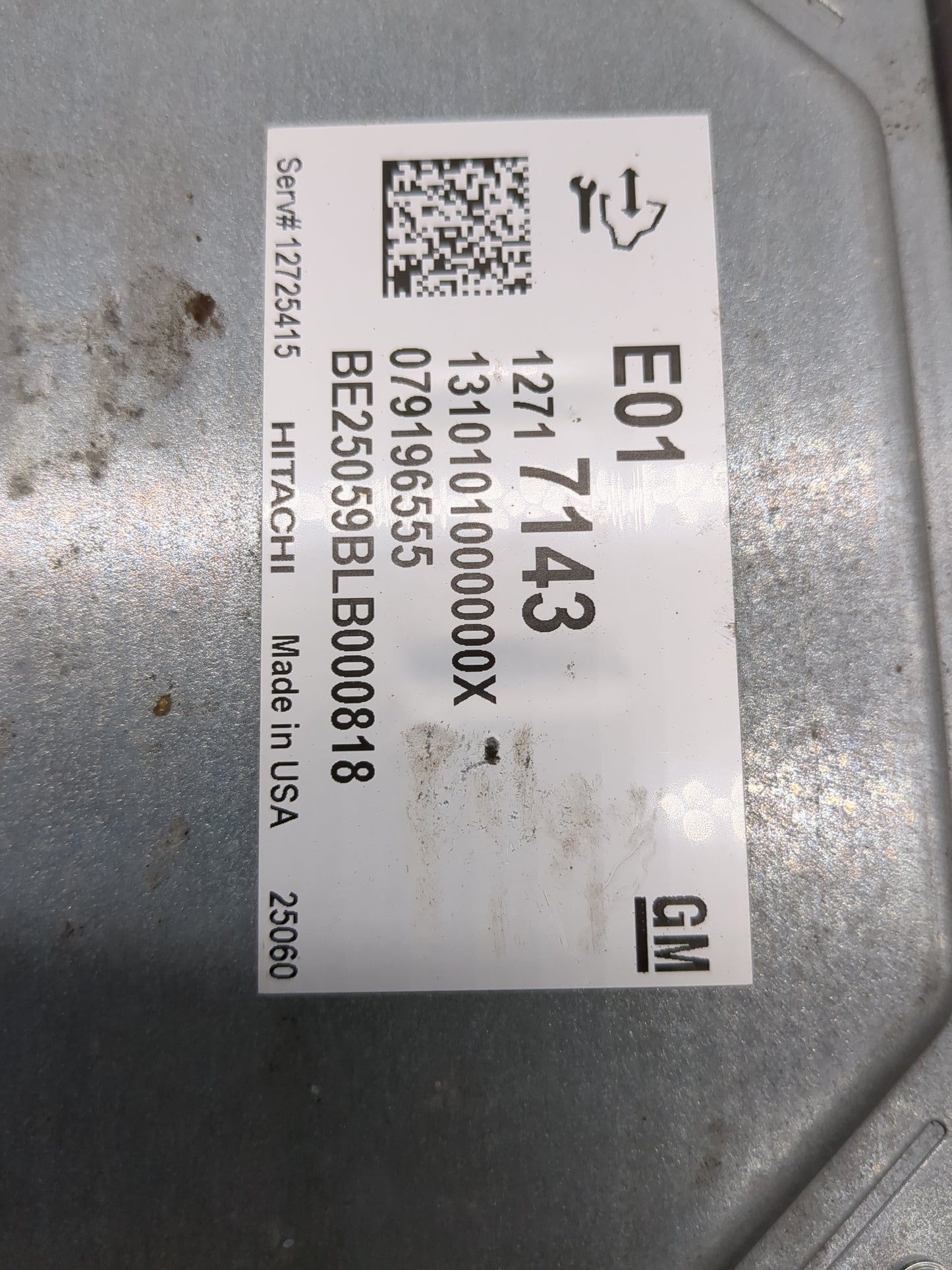 2025 Chevrolet Silverado 1500 PCM Engine Control Computer ECU ECM PCU OEM P/N:12717143 Fits OEM Used Auto Parts - Oemusedaut