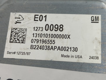 2025 Chevrolet Trailblazer PCM Engine Control Computer ECU ECM PCU OEM P/N:12730098 Fits OEM Used Auto Parts