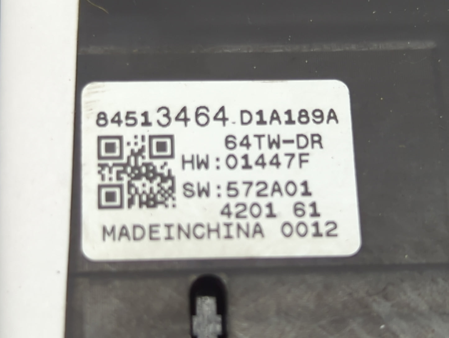 2021-2022 Chevrolet Trailblazer Master Power Window Switch Replacement Driver Side Left P/N:84513464 84513464-D1A189A Fits O