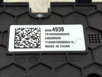 2025 Chevrolet Trax Climate Control Module Temperature AC/Heater Replacement P/N:42854938 Fits Fits 2021 2022 OEM Used Auto 