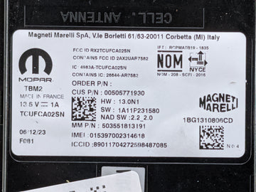 2025 Dodge Hornet Telematics Control Module