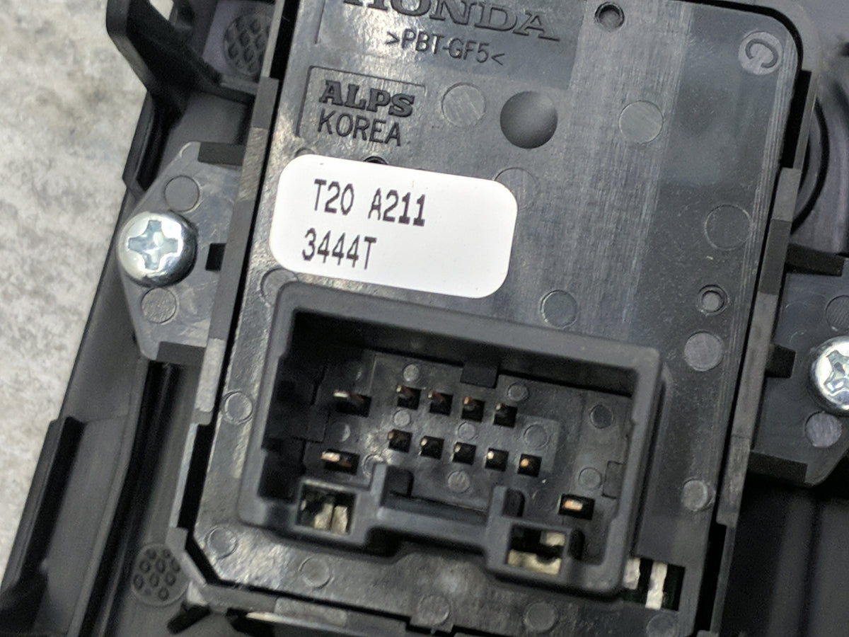 2022 Honda Civic Master Power Window Switch Replacement Driver Side Left P/N:M69590 T20 A211, 3444T Fits OEM Used Auto Parts