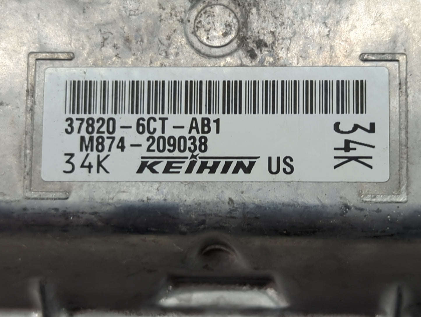 2025 Honda Hr-V PCM Engine Control Computer ECU ECM PCU OEM P/N:37820-6CT-AB1 Fits OEM Used Auto Parts - Oemusedautoparts1.c