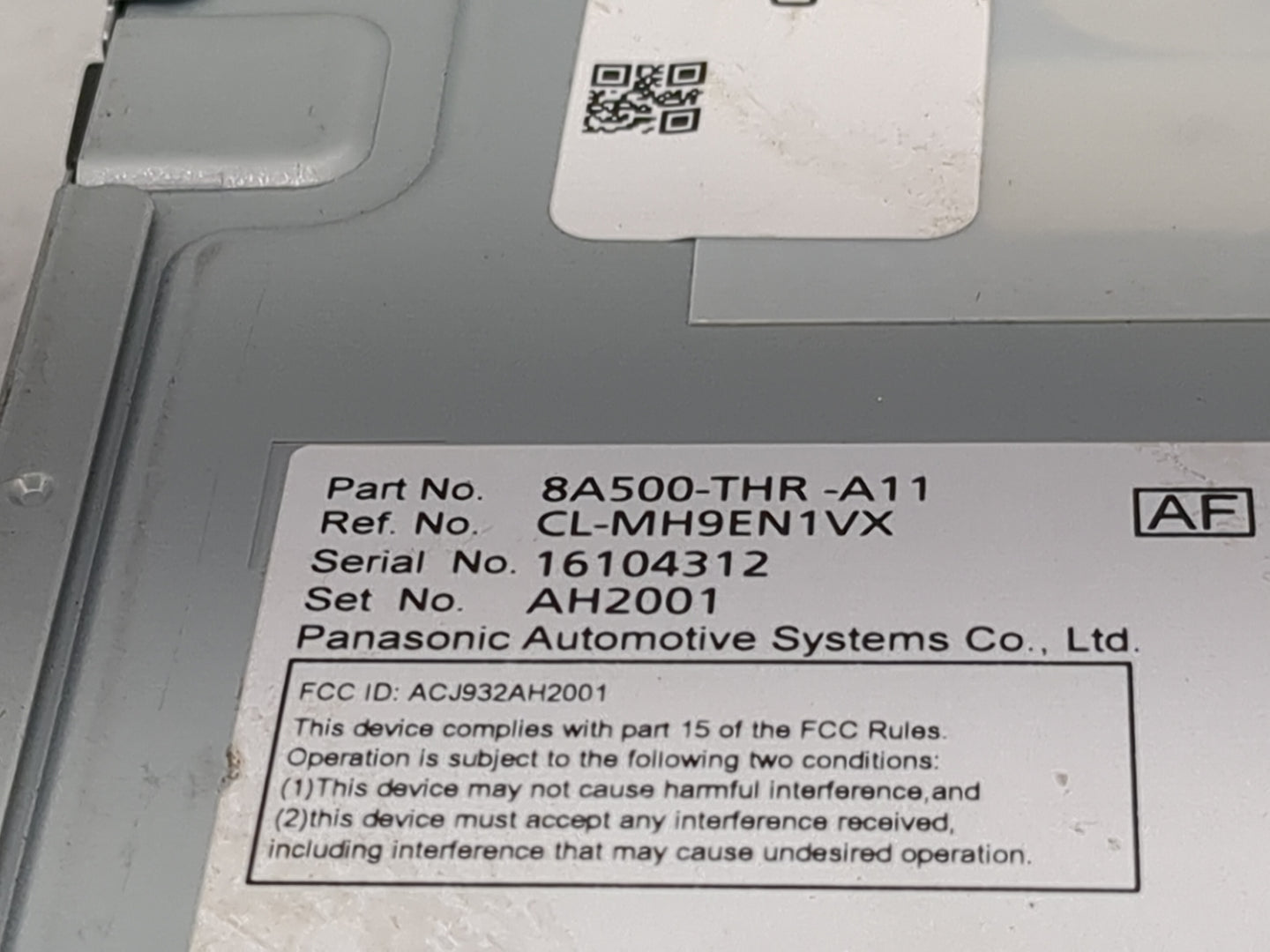 2025 Honda Odyssey Radio AM FM Cd Player Receiver Replacement P/N:8A500-THR-A11 CL-MH9EN1VX, ACJ932AH2001 Fits OEM Used Auto