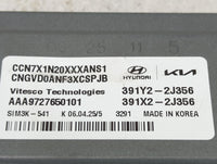 2025 Hyundai Elantra PCM Engine Control Computer ECU ECM PCU OEM P/N:391Y2-2J356 391X2-2J356, SIM3K-541, AAA9727650101 Fits 