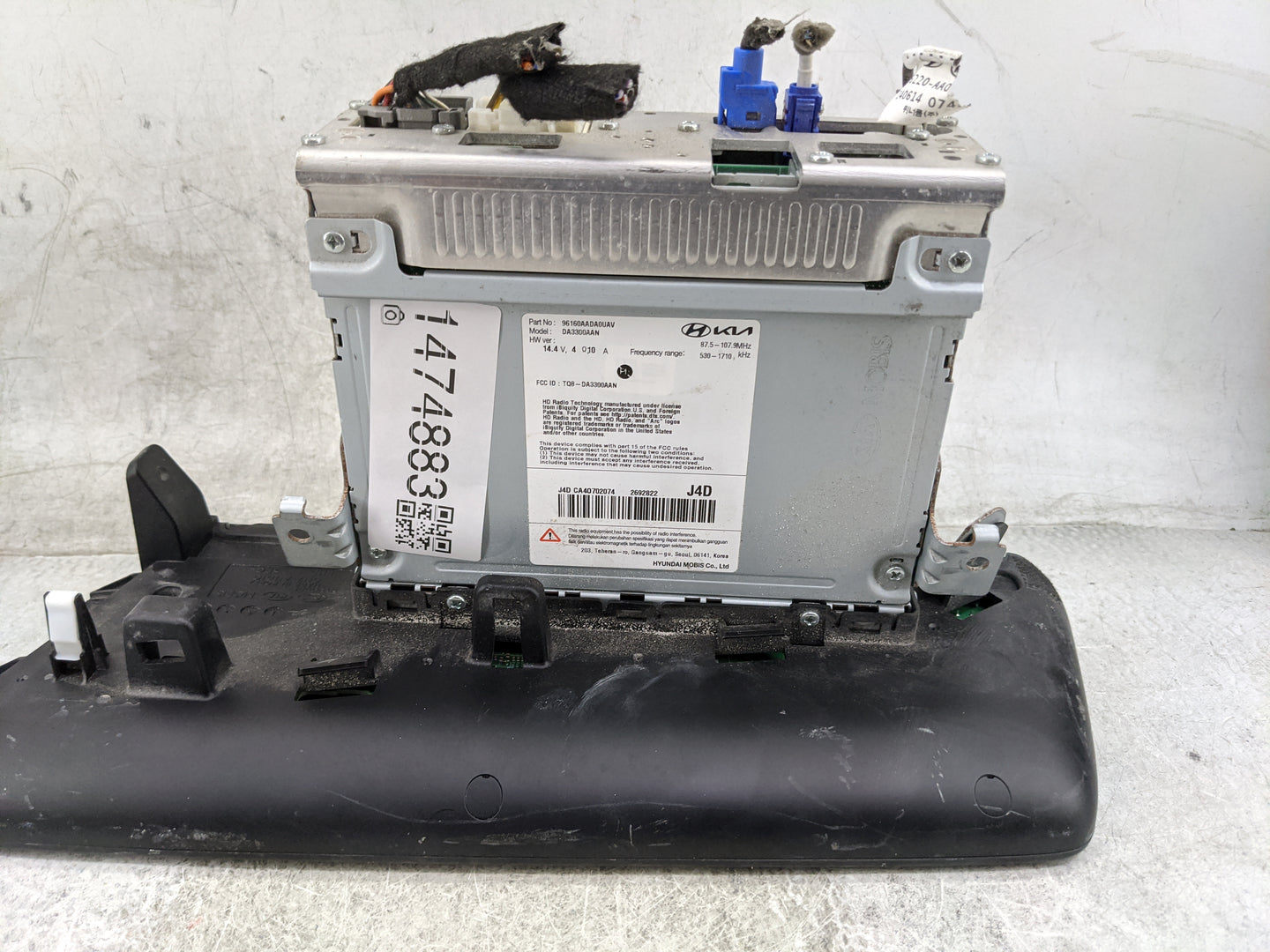 2025 Hyundai Elantra Radio AM FM Cd Player Receiver Replacement P/N:96160AADA0UAV DA3300AAN, TQ8-DA3300AAN Fits OEM Used Aut