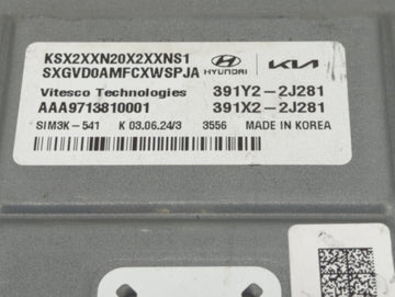 2025 Hyundai Kona PCM Engine Control Computer ECU ECM PCU OEM P/N:391X2-2J281 391Y2-2J281 Fits OEM Used Auto Parts