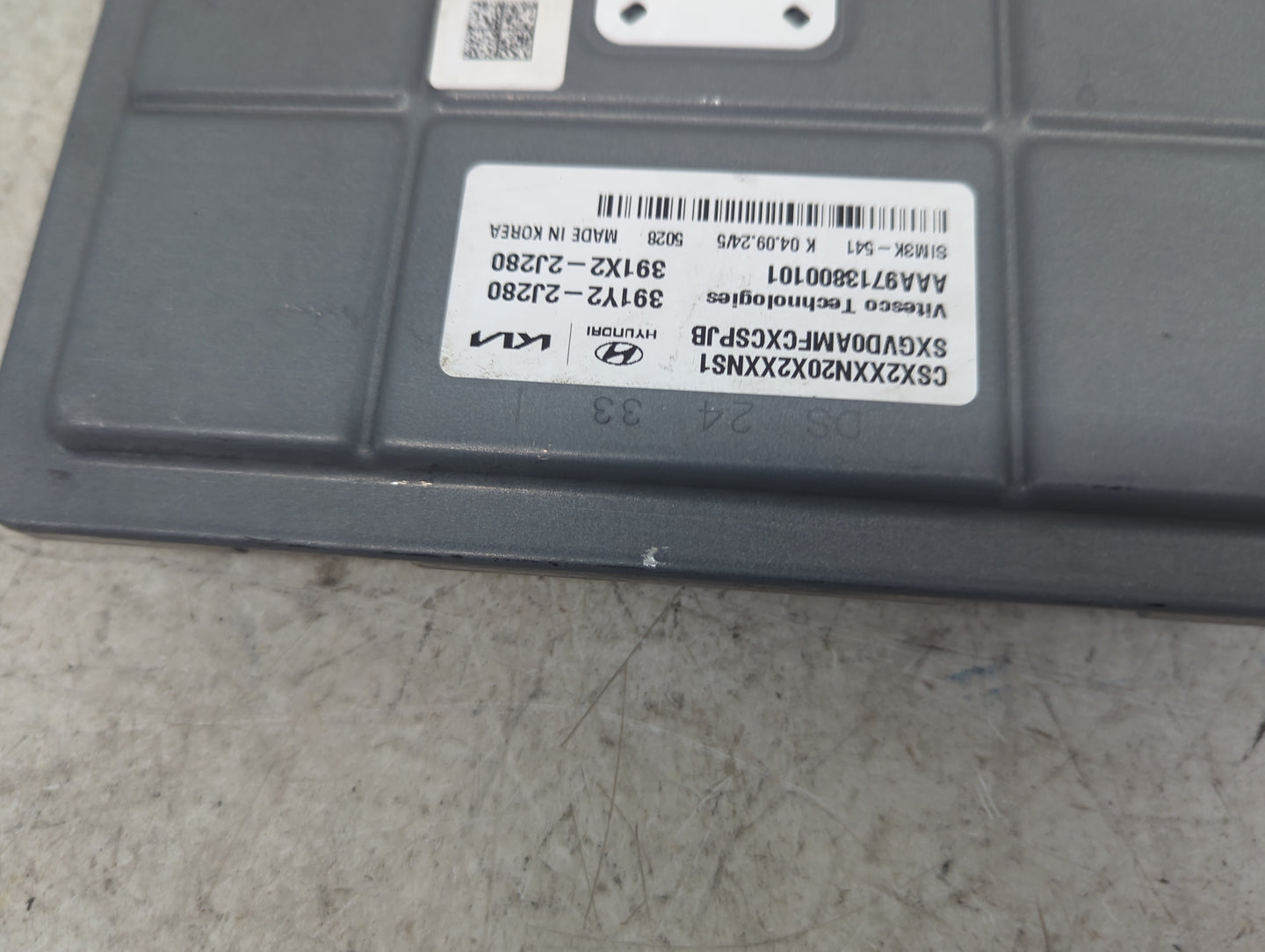 2025 Hyundai Kona PCM Engine Control Computer ECU ECM PCU OEM P/N:391Y2-2J280 391X2-2J280, AAA9713800101, SXGVD0AMFCXCSPJB F