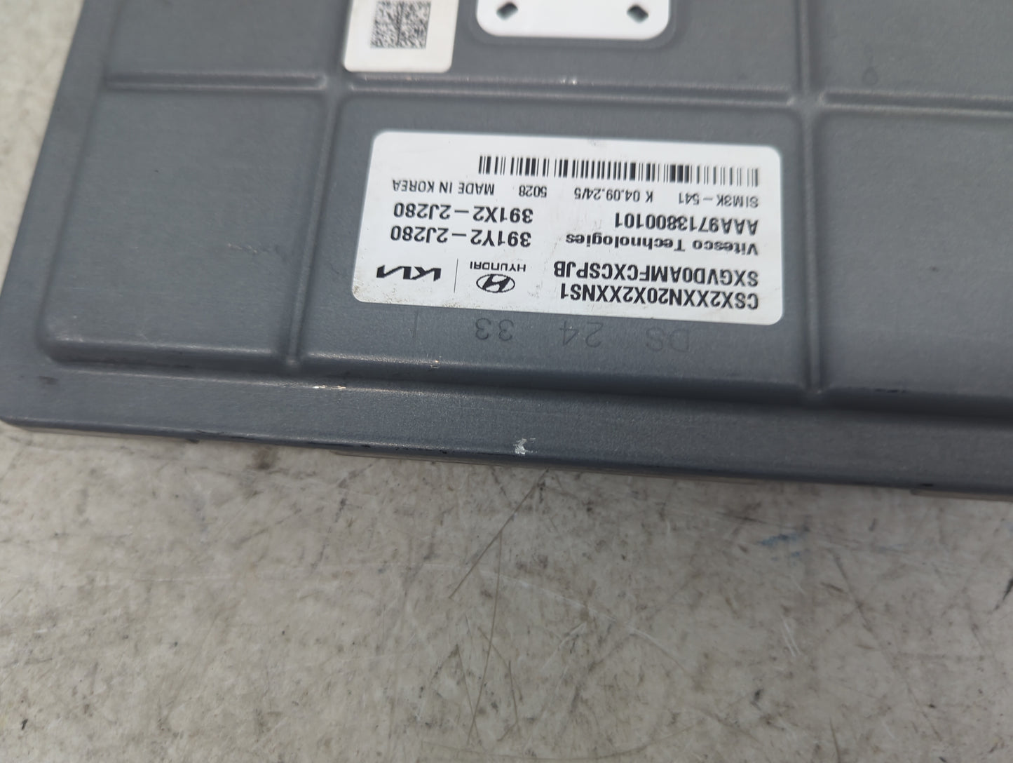 2025 Hyundai Kona PCM Engine Control Computer ECU ECM PCU OEM P/N:391Y2-2J280 391X2-2J280, AAA9713800101, SXGVD0AMFCXCSPJB F