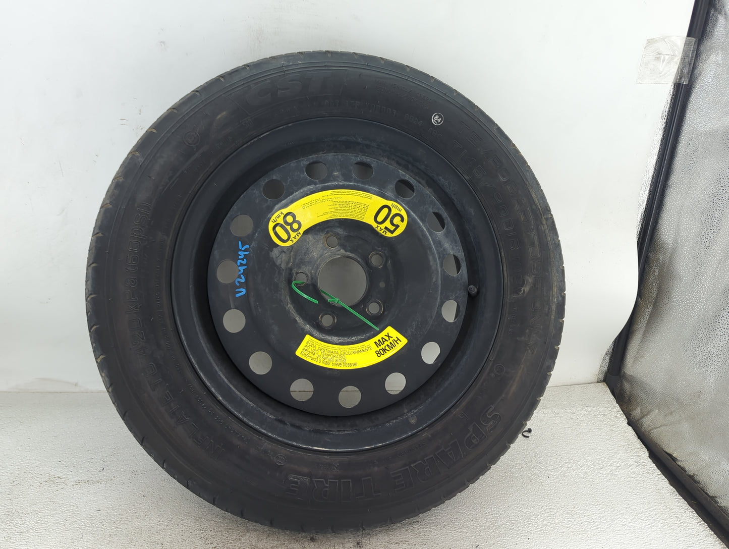 2018-2022 Hyundai Kona Spare Donut Tire Wheel Rim Oem 1490767 - Oemusedautoparts1.com