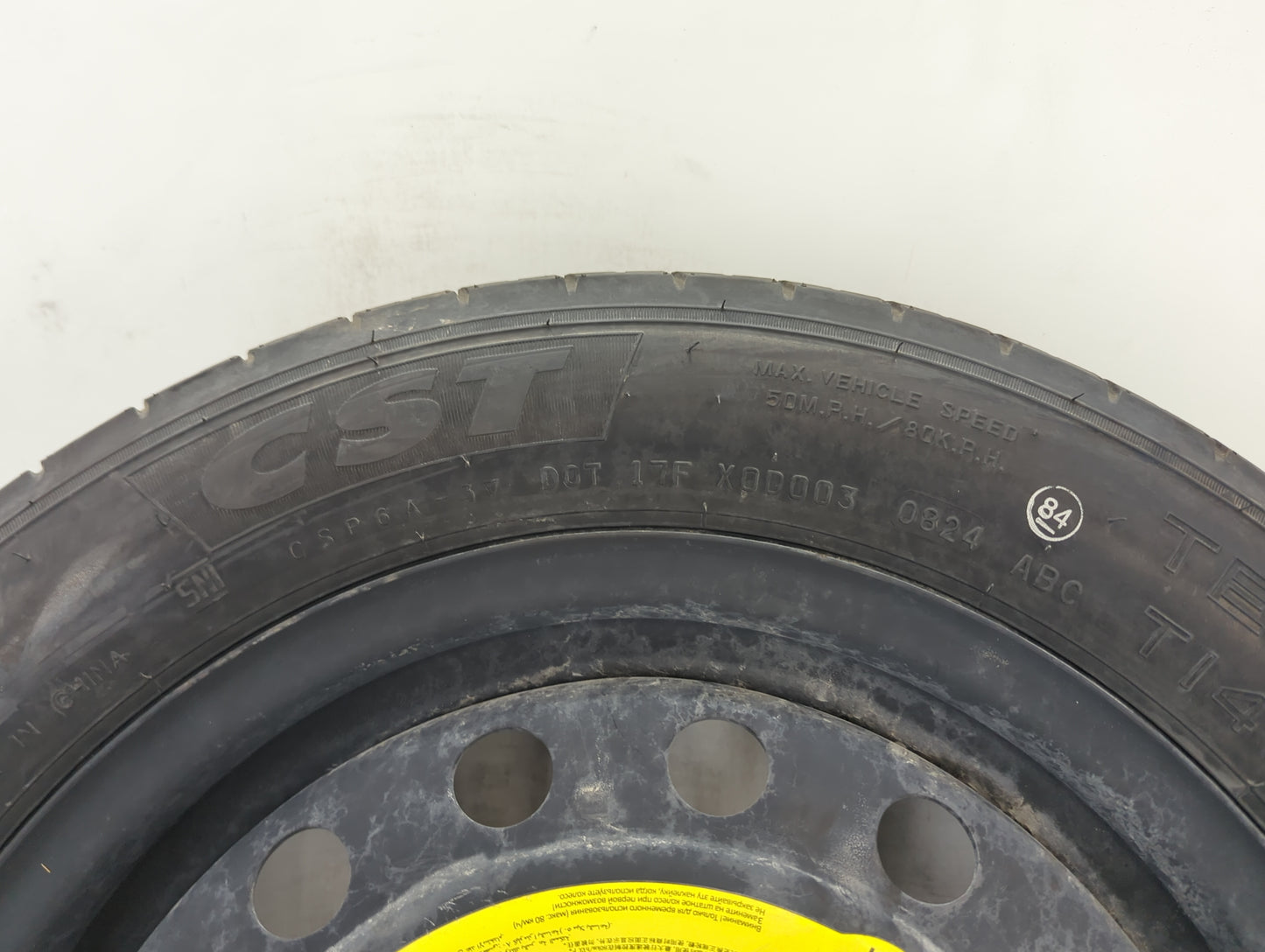 2018-2022 Hyundai Kona Spare Donut Tire Wheel Rim Oem 1490767 - Oemusedautoparts1.com