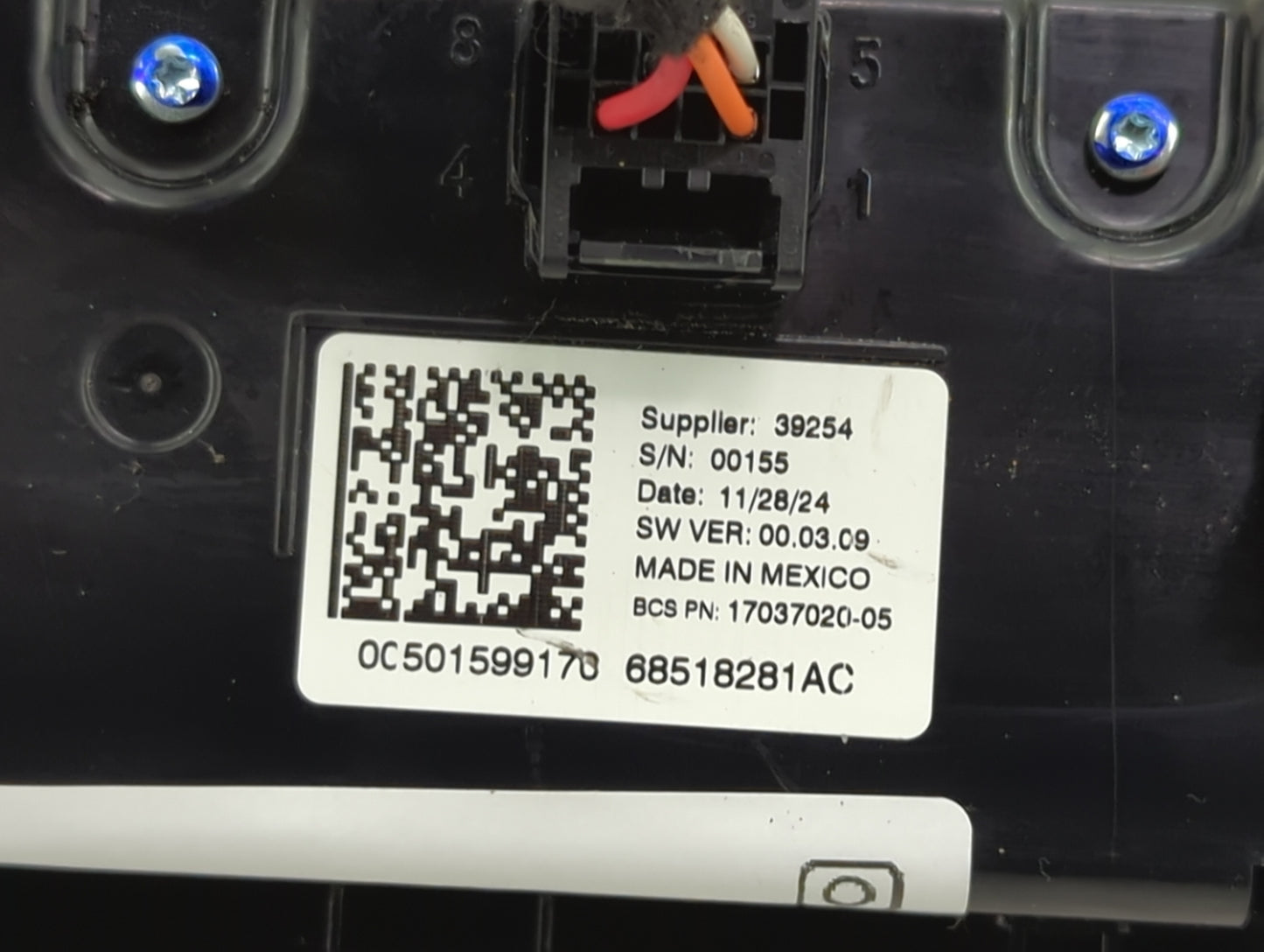 2025 Jeep Compass Climate Control Module Temperature AC/Heater Replacement P/N:68518281AC Fits OEM Used Auto Parts - Oemused