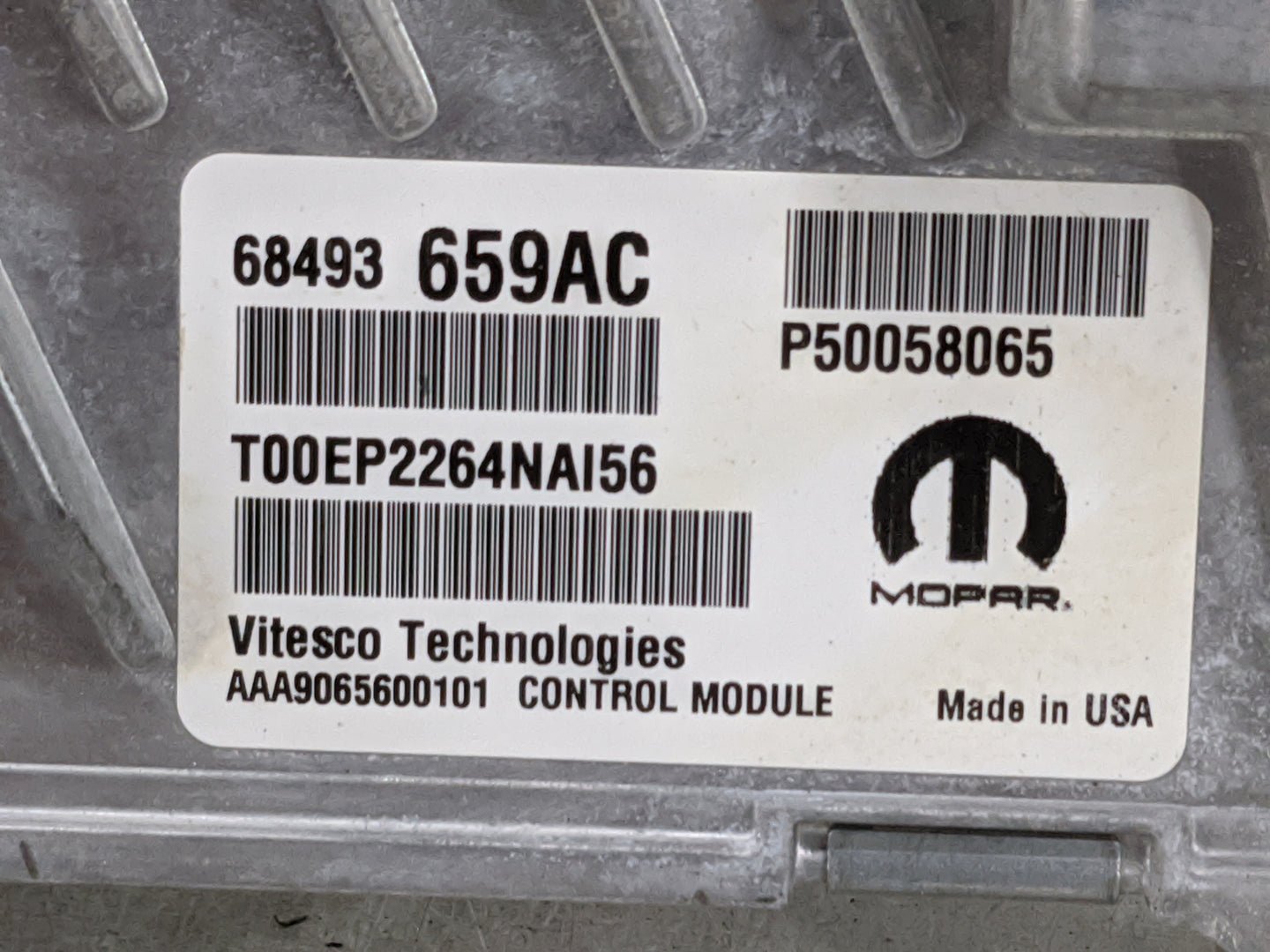 2025 Jeep Compass PCM Engine Control Computer ECU ECM PCU OEM P/N:68493659AC P50058065, T00EP2264NAI56, AAA9065600101 Fits O
