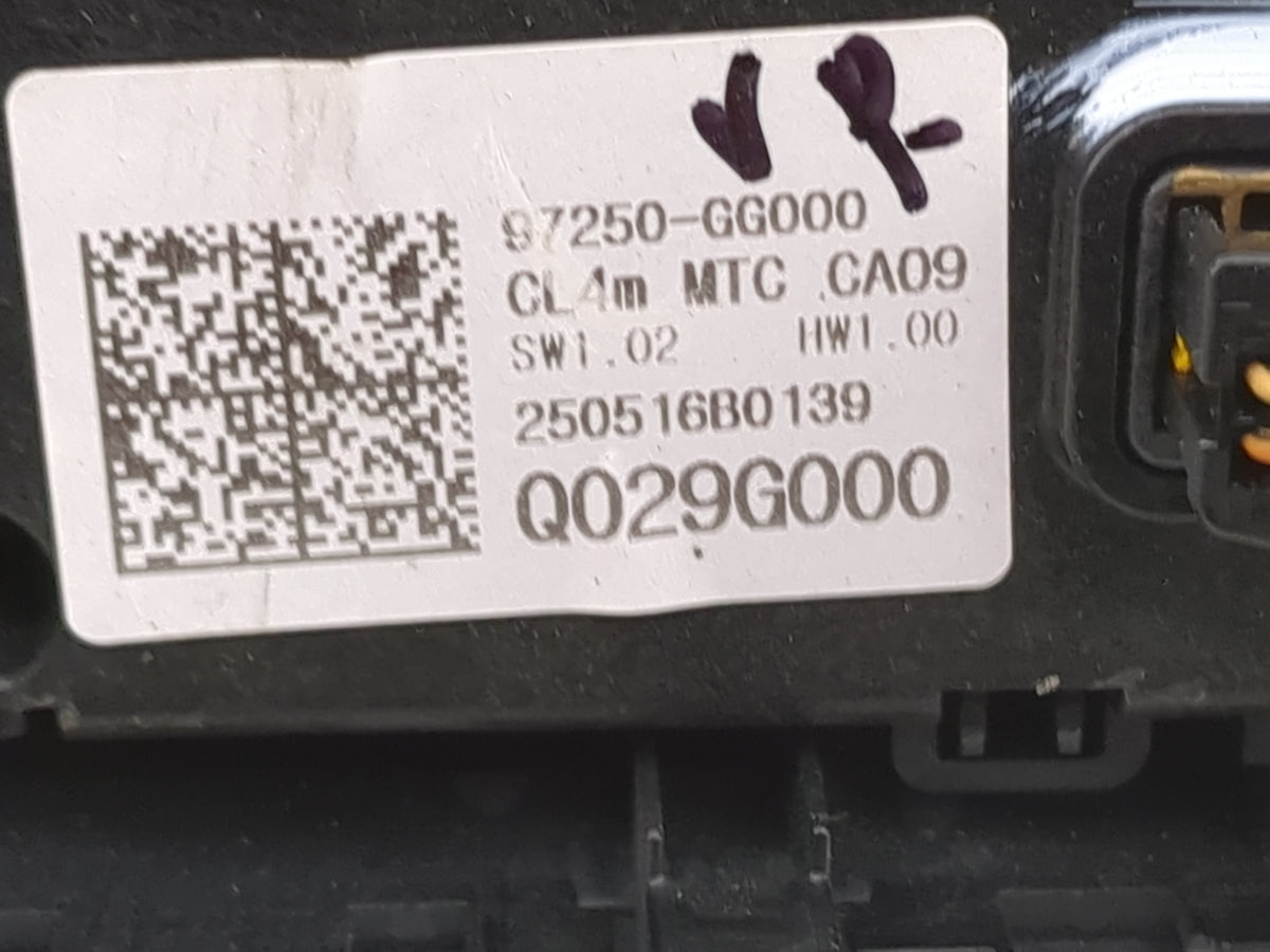2025 Kia Forte Climate Control Module Temperature AC/Heater Replacement P/N:97250-GG000 Q029G000 Fits OEM Used Auto Parts - 