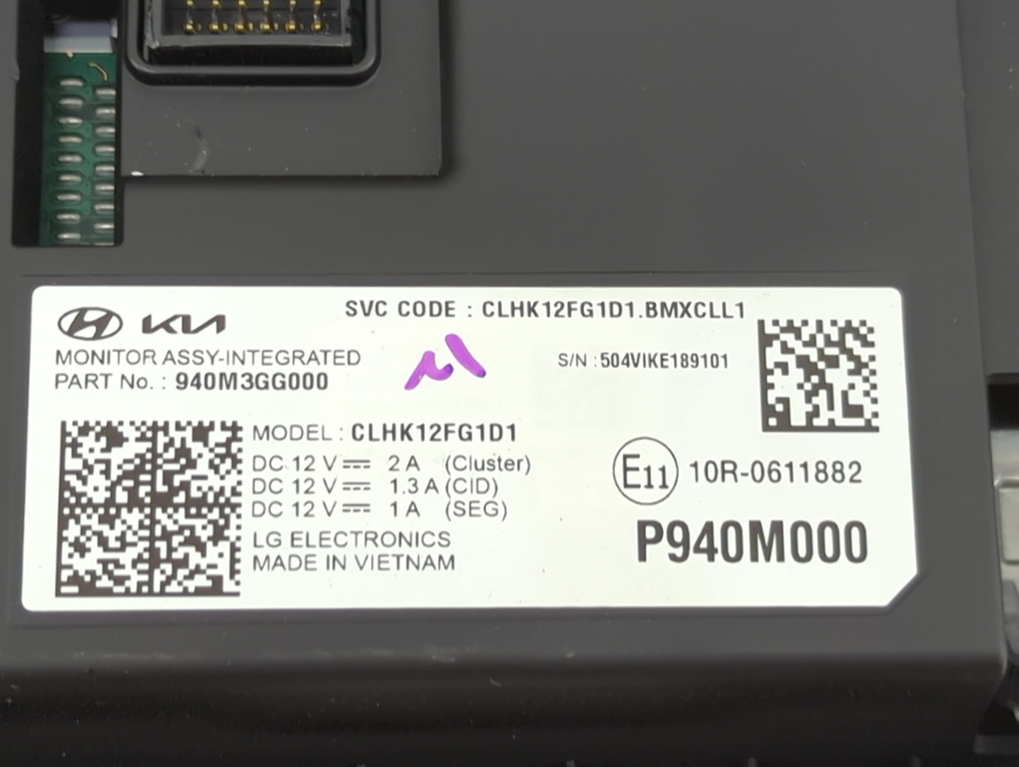 2025 Kia K4 Information Display Screen - Oemusedautoparts1.com
