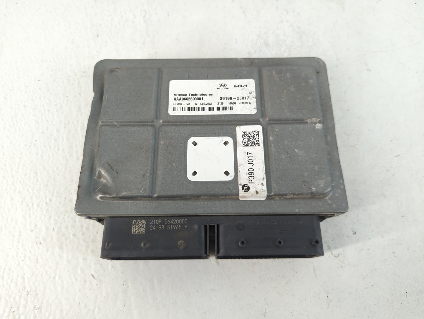 2025 Kia K5 PCM Engine Control Computer ECU ECM PCU OEM P/N:39199-2J017 Fits OEM Used Auto Parts - Oemusedautoparts1.com