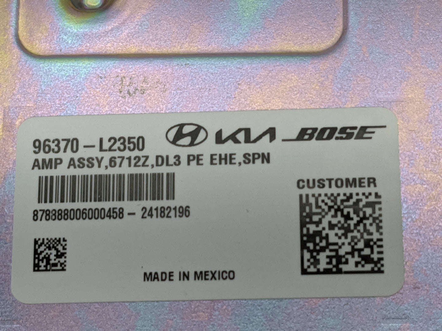 2025 Kia K5 Radio Speaker Amplifier 96370-l2350 - Oemusedautoparts1.com