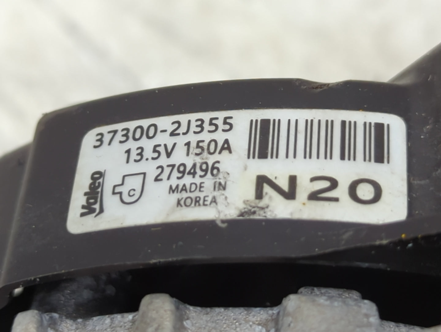 2025 Kia Soul Alternator Replacement Generator Charging Assembly Engine OEM P/N:37300-2J355 Fits OEM Used Auto Parts - Oemus