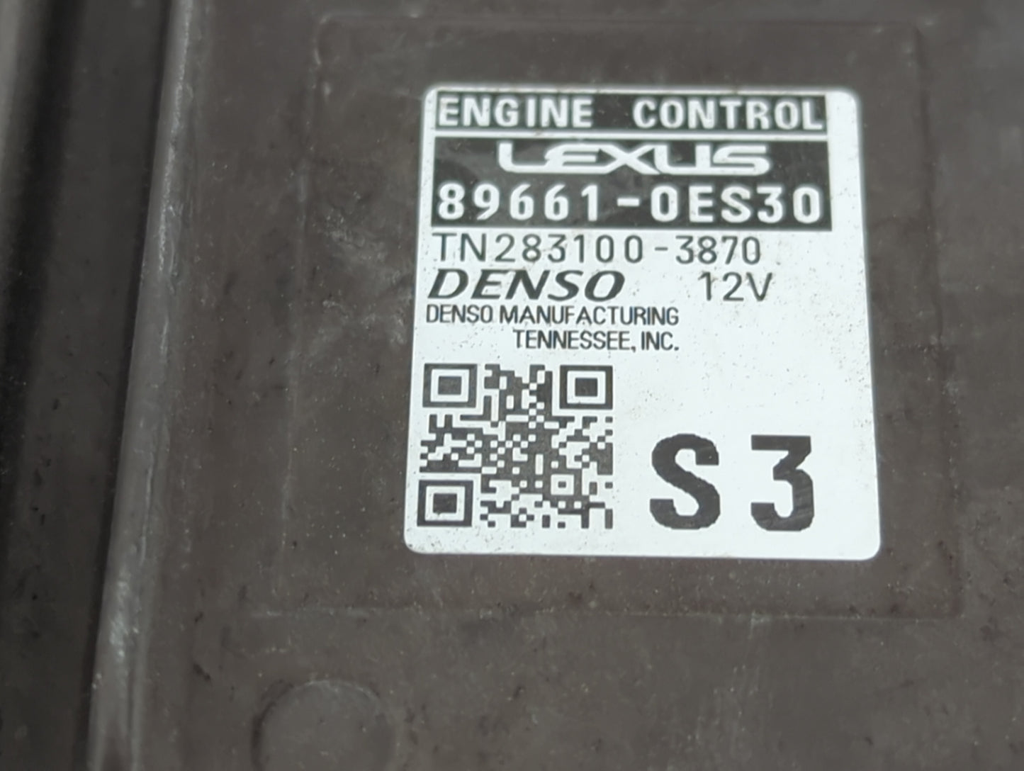 2025 Lexus Tx350 PCM Engine Control Computer ECU ECM PCU OEM P/N:89661-0ES30 TN283100-3870 Fits OEM Used Auto Parts - Oemuse