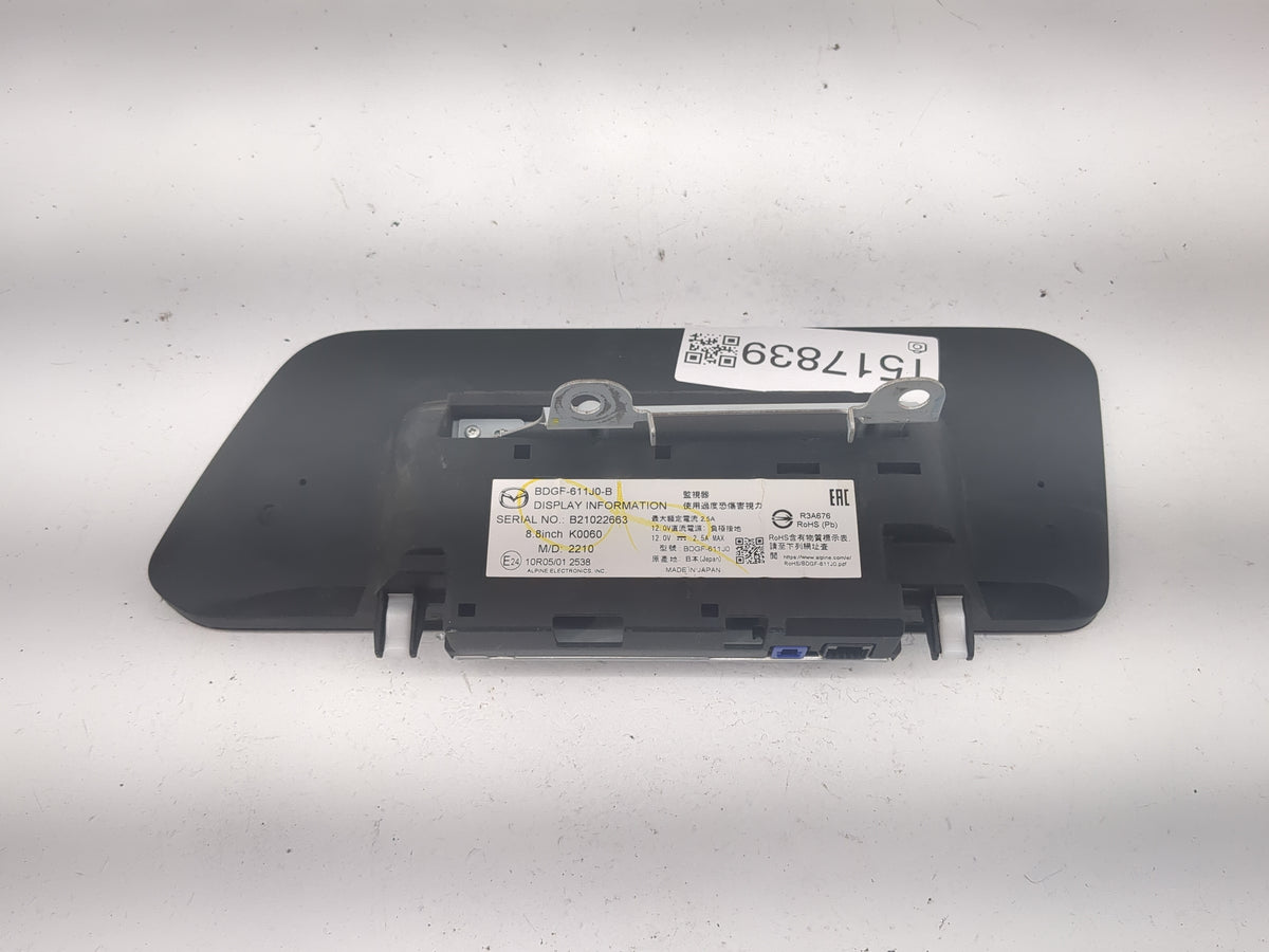 2019-2022 Mazda 3 Information Radio Display Screen 1517839 - Oemusedautoparts1.com