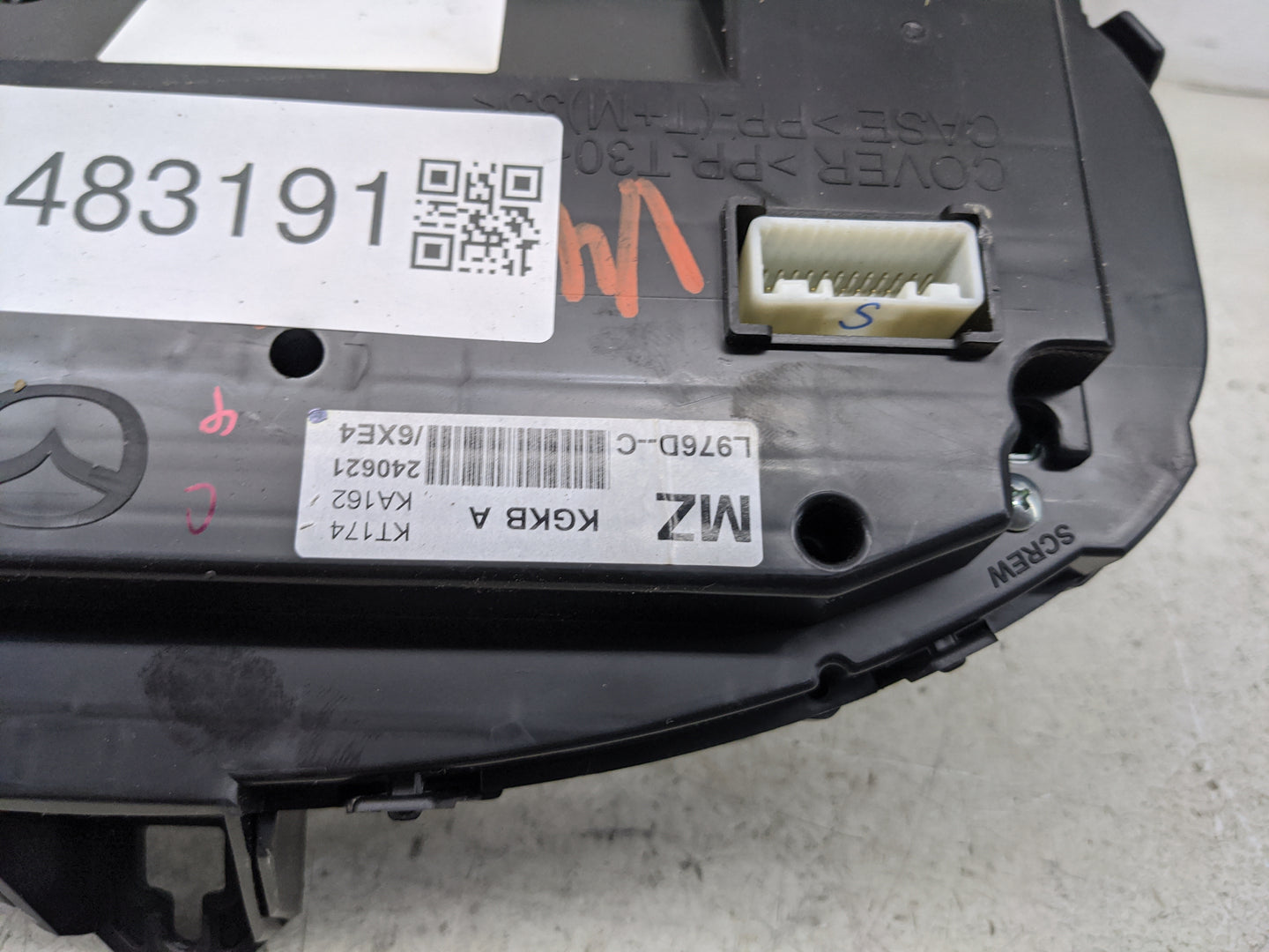 2017-2018 Mazda Cx-5 Instrument Cluster Speedometer Gauges P/N:TK49 55430 L976D-C, KT174, KGKB A, KA162 Miles: Fits Fits 201
