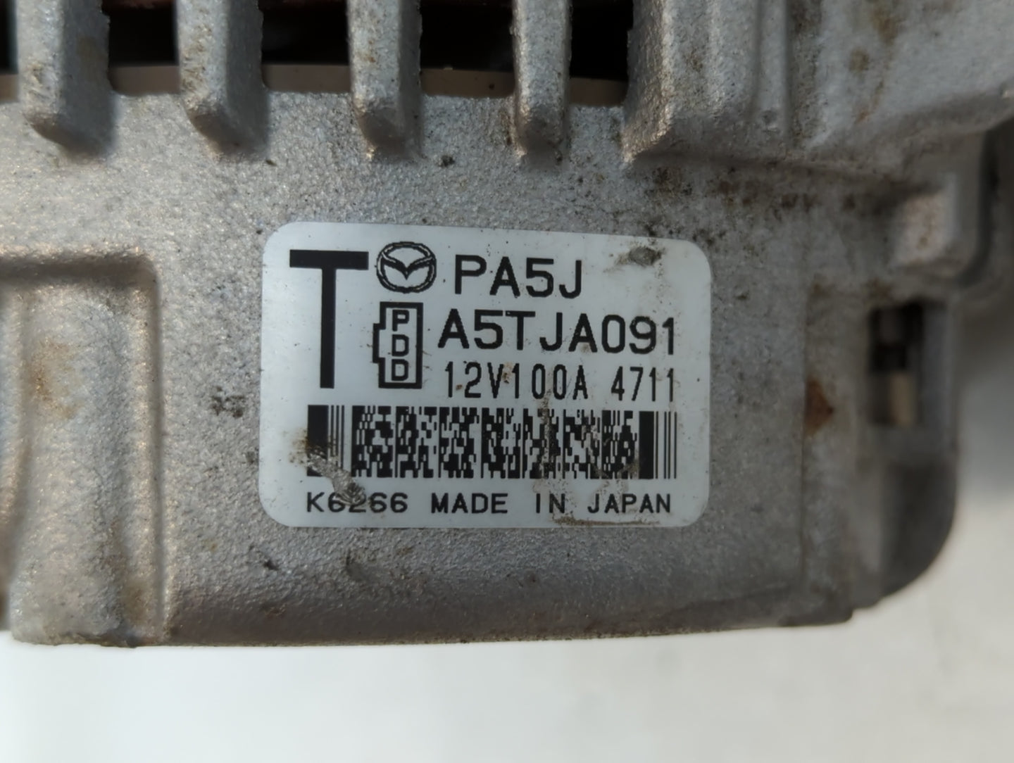 2025 Mazda Cx-5 Alternator Replacement Generator Charging Assembly Engine OEM P/N:A5TJA091 Fits OEM Used Auto Parts - Oemuse