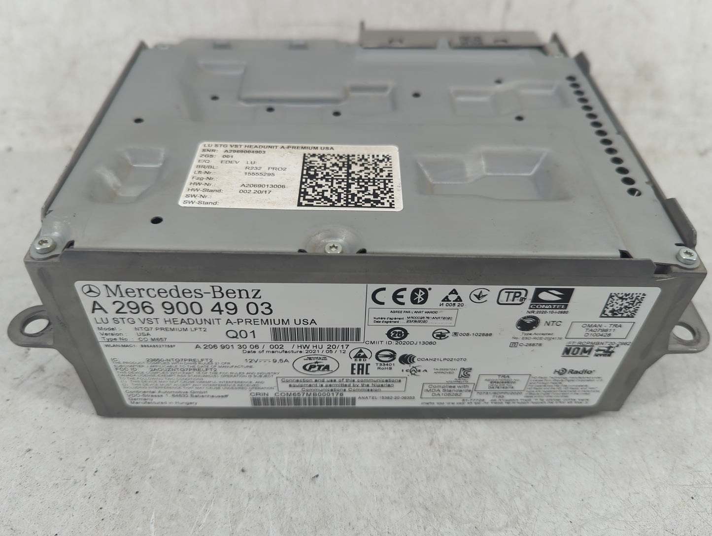 2025 Mercedes-Benz Amg Gt 53 Radio AM FM Cd Player Receiver Replacement Fits OEM Used Auto Parts - Oemusedautoparts1.com