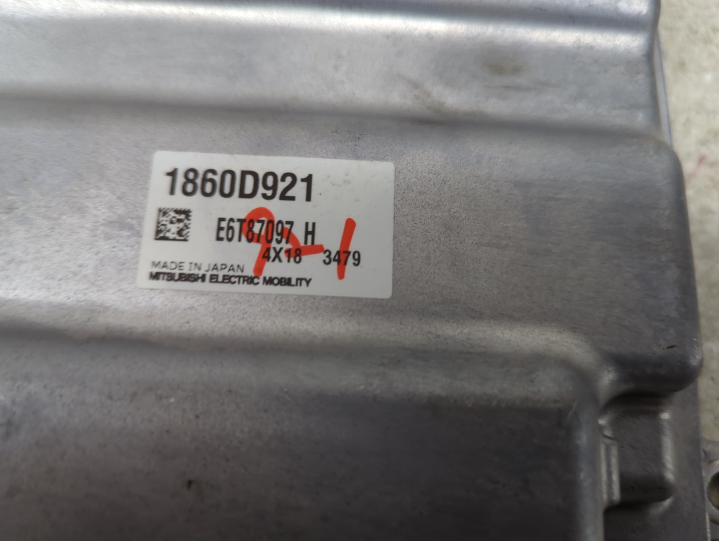 2025 Mitsubishi Eclipse Cross PCM Engine Control Computer ECU ECM PCU OEM P/N:1860D921 E6T87097 Fits OEM Used Auto Parts - O