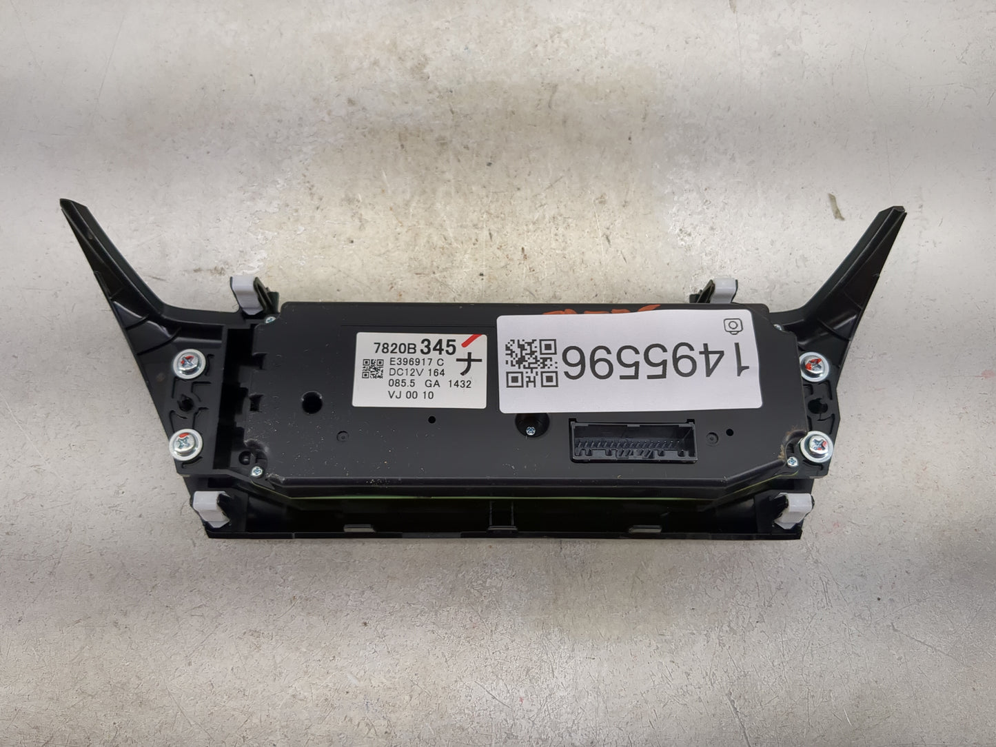2025 Mitsubishi Eclipse Cross Climate Control Module Temperature AC/Heater Replacement P/N:7820B345 E396917 C Fits OEM Used 