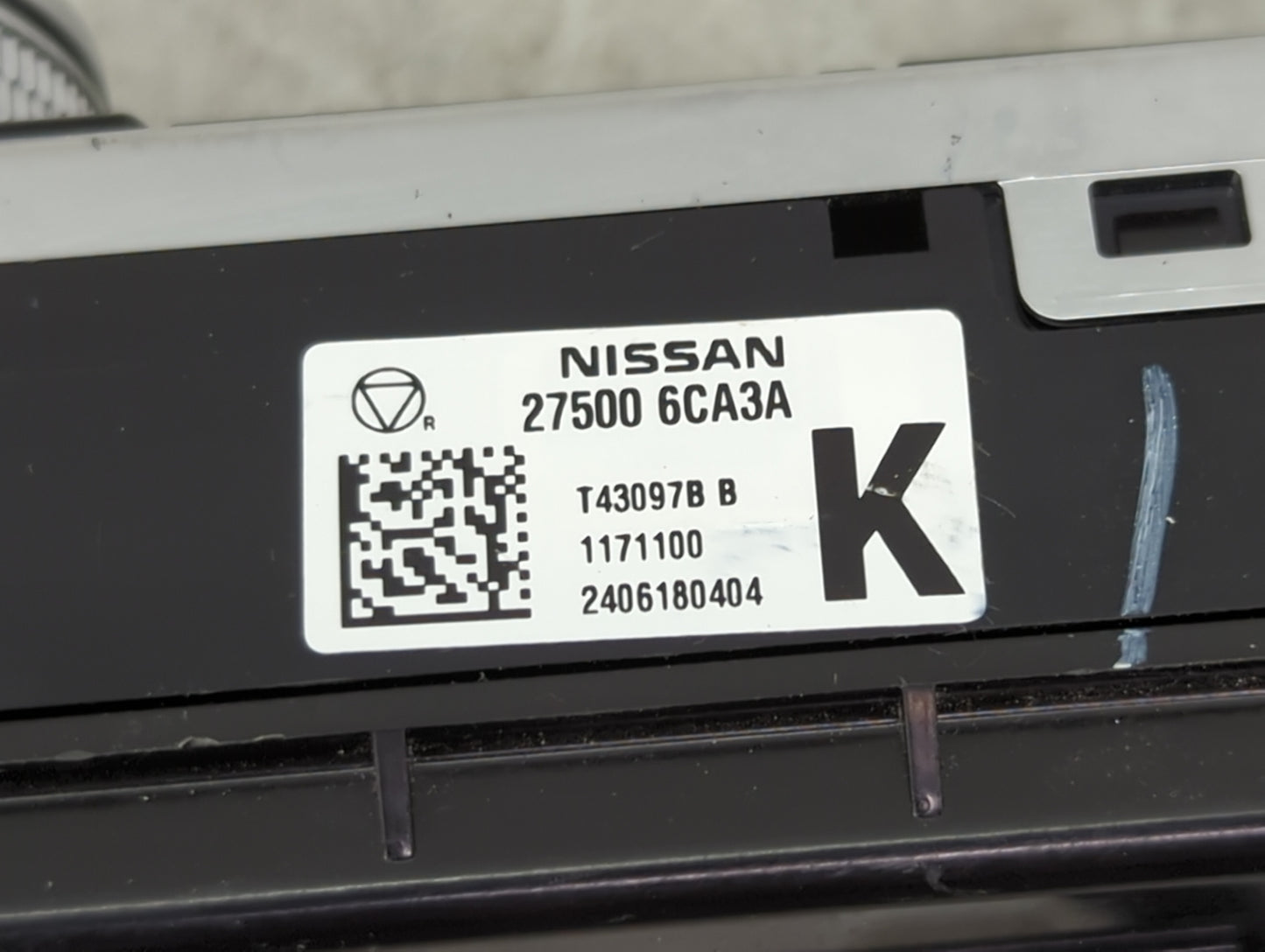 2019-2022 Nissan Altima Climate Control Module Temperature AC/Heater Replacement P/N:27500 6CA3A Fits Fits 2019 2020 2021 20