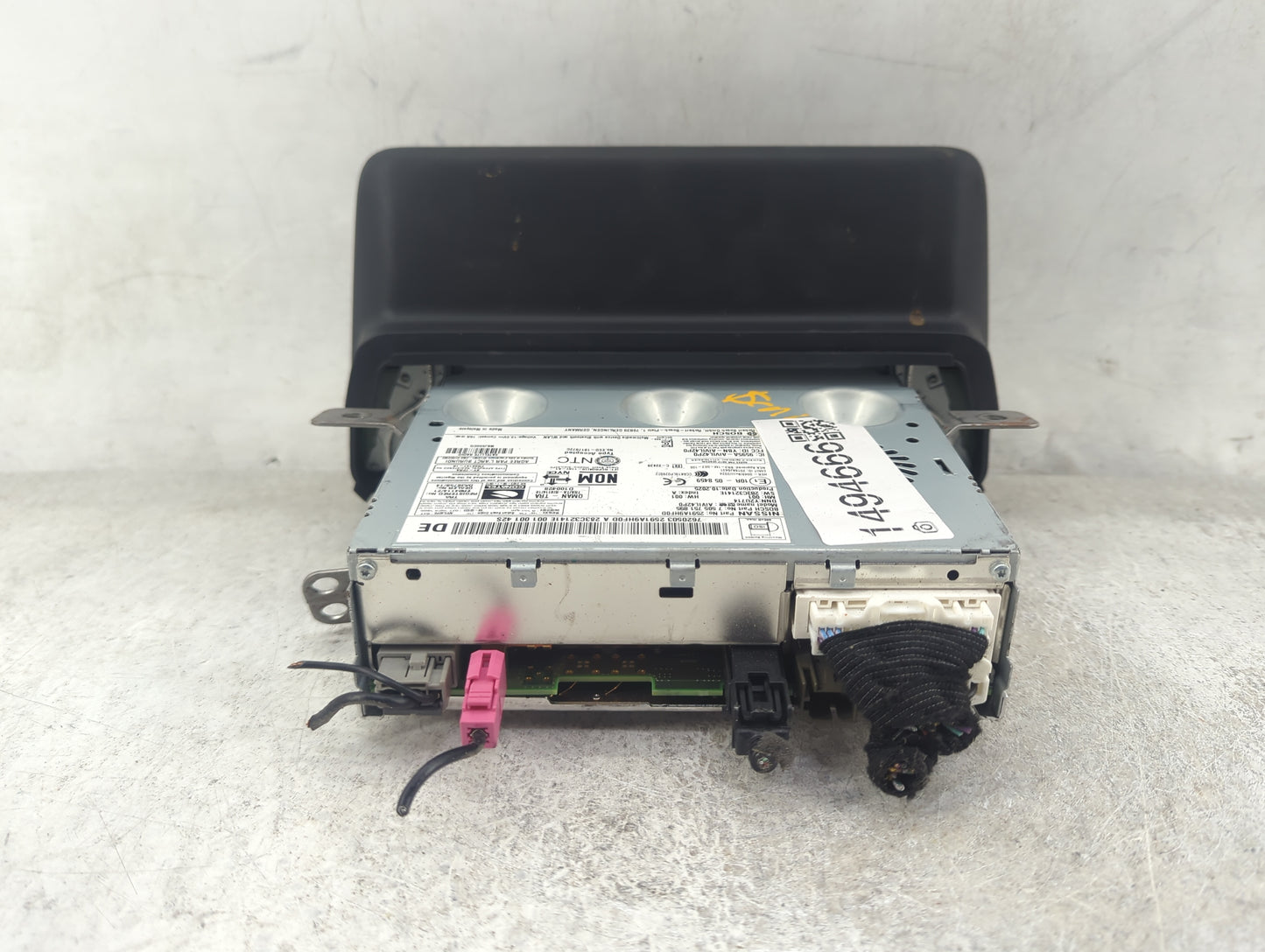 2025 Nissan Altima Radio AM FM Cd Player Receiver Replacement P/N:2591A9HF0D 7505751895, AIVIL42P0 Fits OEM Used Auto Parts 