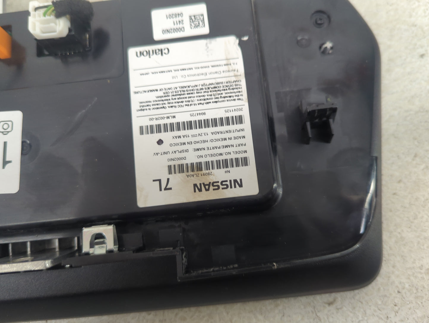 2025 Nissan Kicks Information Display Screen Black - Oemusedautoparts1.com