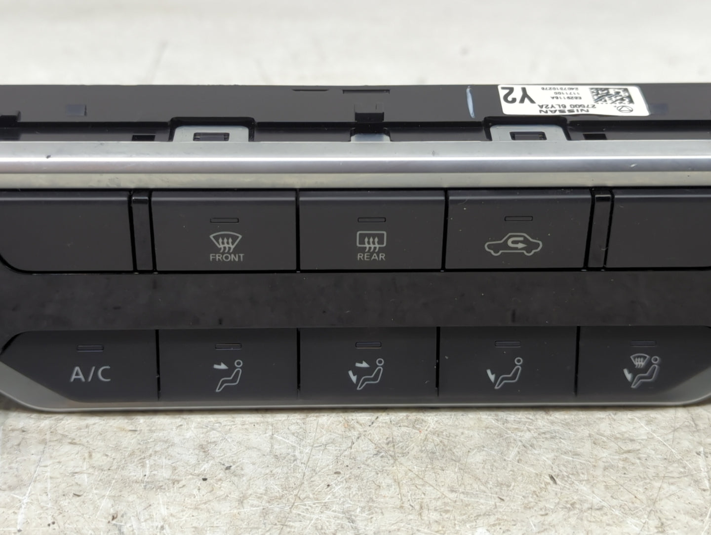 2025 Nissan Sentra Climate Control Module Temperature AC/Heater Replacement P/N:27500 6LY2A Fits OEM Used Auto Parts - Oemus