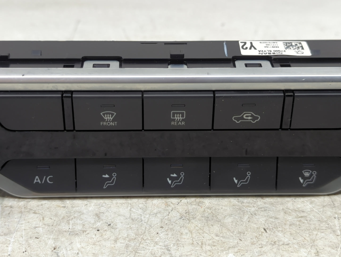 2025 Nissan Sentra Climate Control Module Temperature AC/Heater Replacement P/N:27500 6LY2A Fits OEM Used Auto Parts - Oemus