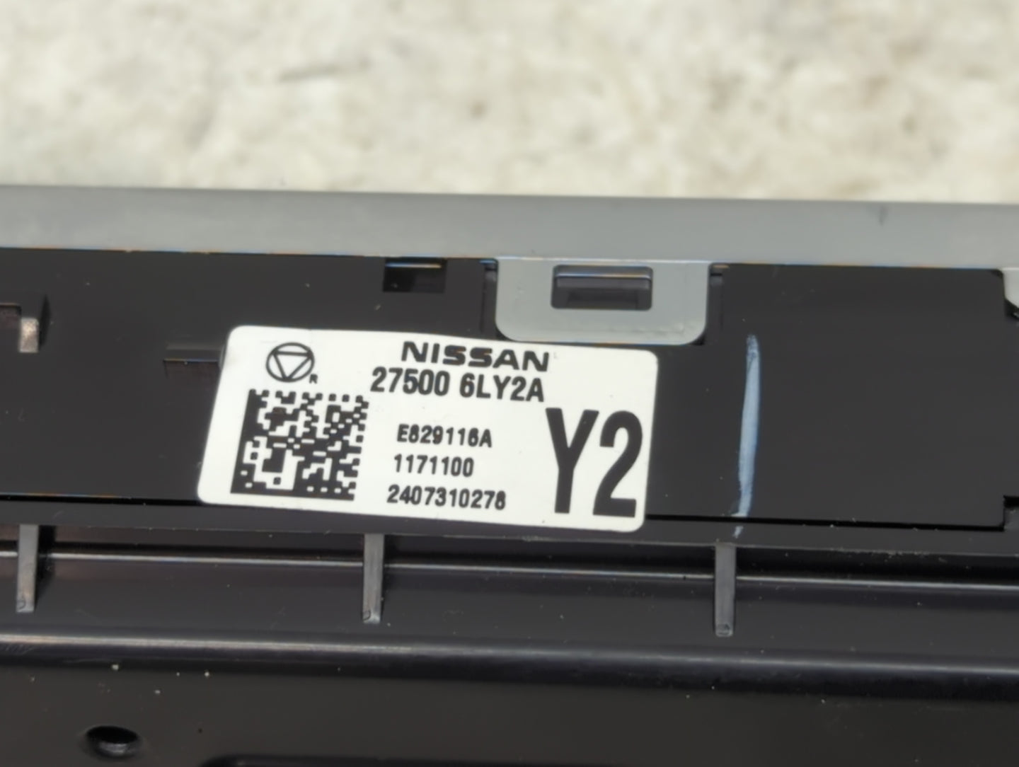 2025 Nissan Sentra Climate Control Module Temperature AC/Heater Replacement P/N:27500 6LY2A Fits OEM Used Auto Parts - Oemus