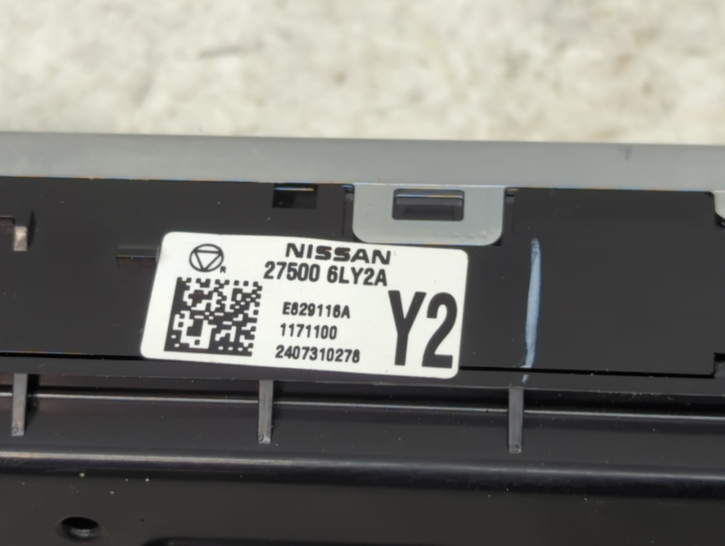 2025 Nissan Sentra Climate Control Module Temperature AC/Heater Replacement P/N:27500 6LY2A Fits OEM Used Auto Parts - Oemus