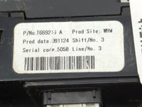 2025 Nissan Versa Climate Control Module Temperature AC/Heater Replacement P/N:T669216 A Fits OEM Used Auto Parts - Oemuseda