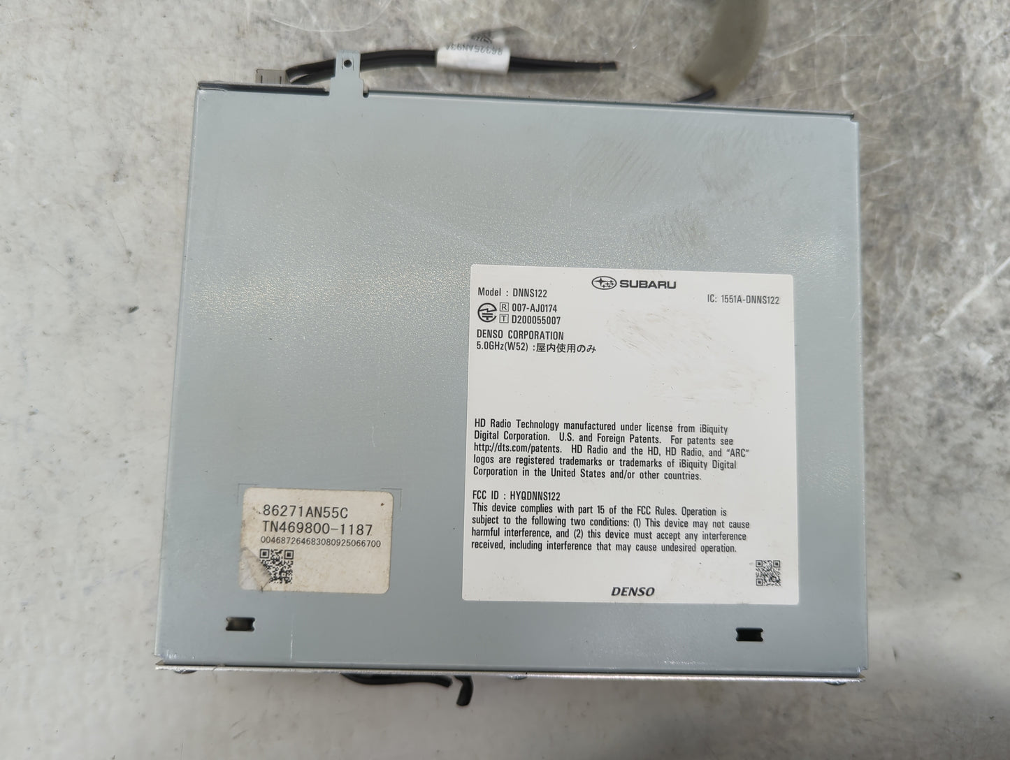 2025 Subaru Legacy Radio AM FM Cd Player Receiver Replacement P/N:DNNS122 86271AN55C, TN469800-1187, HYQDNNS122 Fits OEM Use
