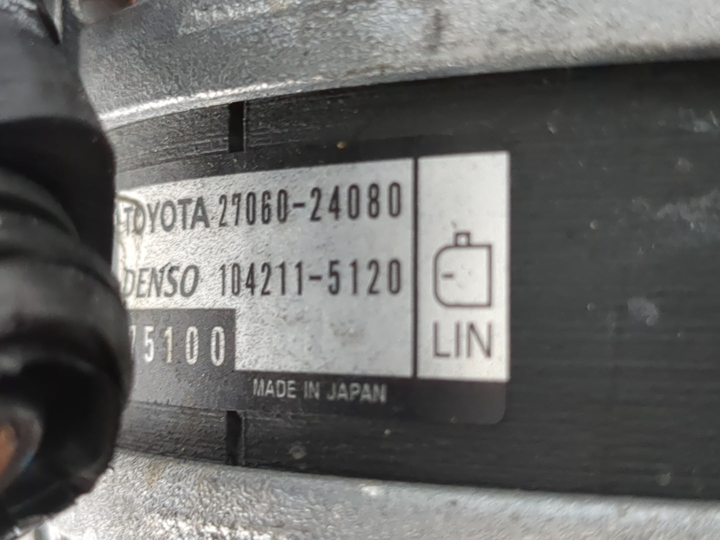 2019-2022 Toyota Corolla Alternator Replacement Generator Charging Assembly Engine OEM P/N:27060-F2260 Fits OEM Used Auto Pa