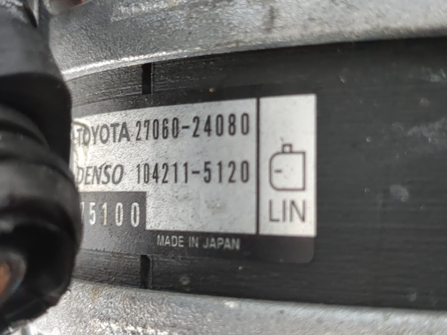 2019-2022 Toyota Corolla Alternator Replacement Generator Charging Assembly Engine OEM P/N:27060-F2260 Fits OEM Used Auto Pa