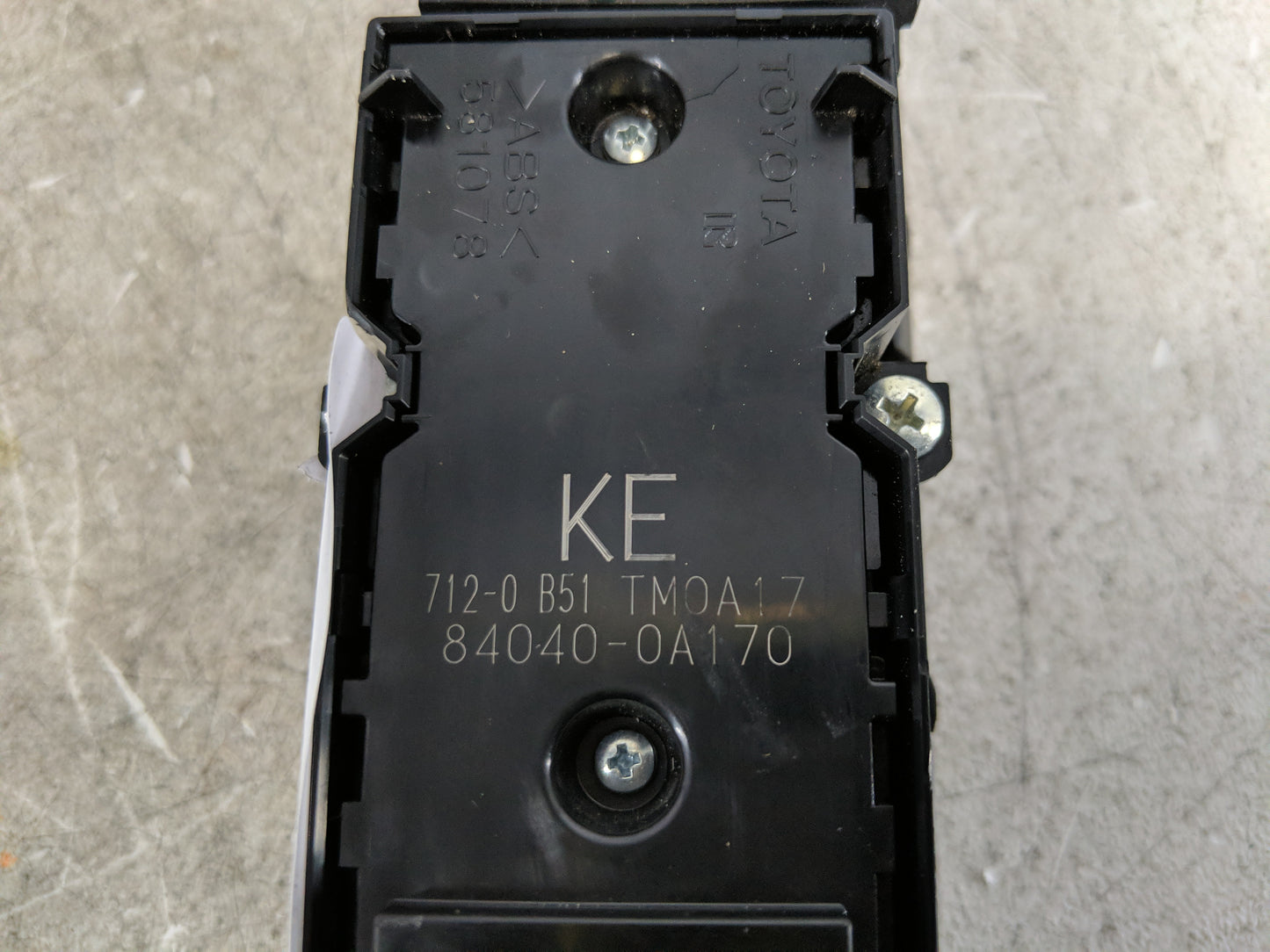 2025 Toyota Corolla Master Power Window Switch Replacement Driver Side Left P/N:84040-0A170 Fits OEM Used Auto Parts - Oemus