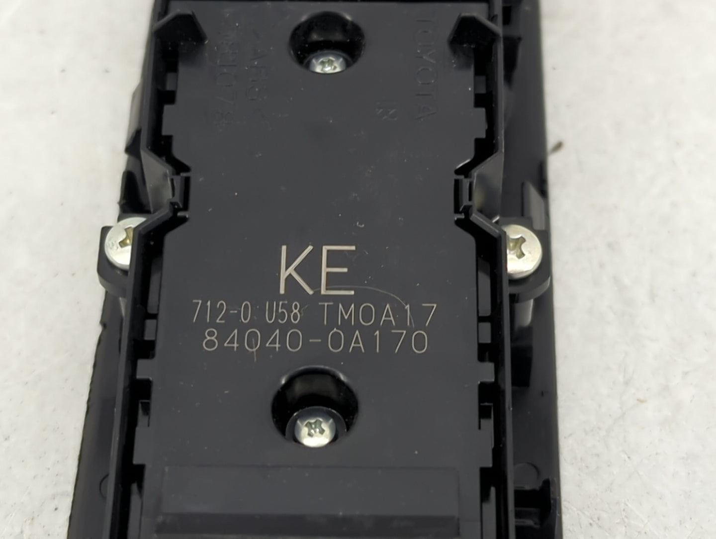 2025 Toyota Corolla Master Power Window Switch Replacement Driver Side Left P/N:84040-0A170 712-0 U58, TM0A17 Fits OEM Used 