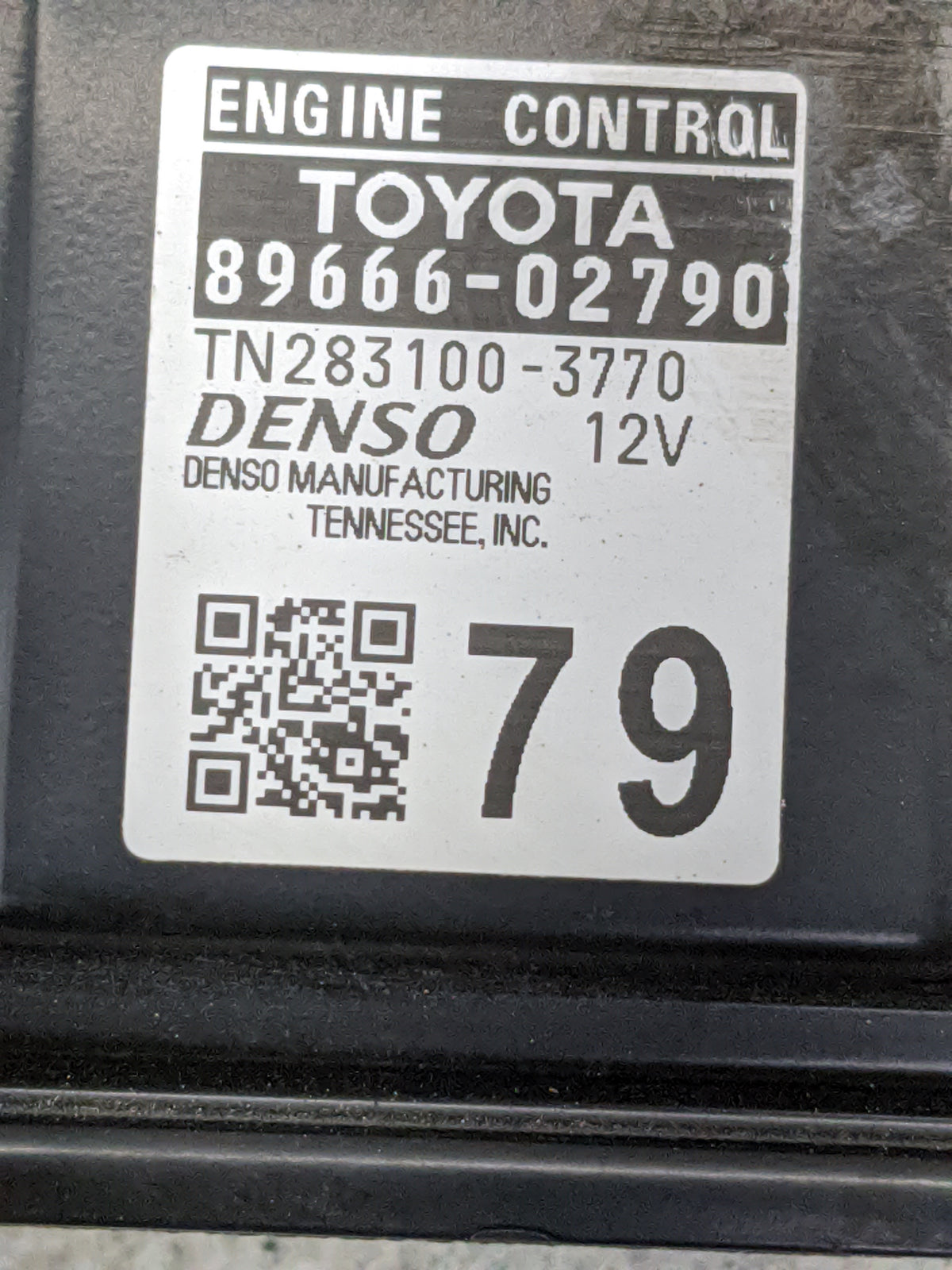 2025 Toyota Corolla PCM Engine Control Computer ECU ECM PCU OEM P/N:89666-02790 TN283100-3770 OEM Used Auto Parts - Oemuseda