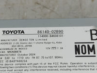 2025 Toyota Corolla Radio AM FM Cd Player Receiver Replacement P/N:86140-02B90 114000-84608101, BABTN0023A Fits OEM Used Aut