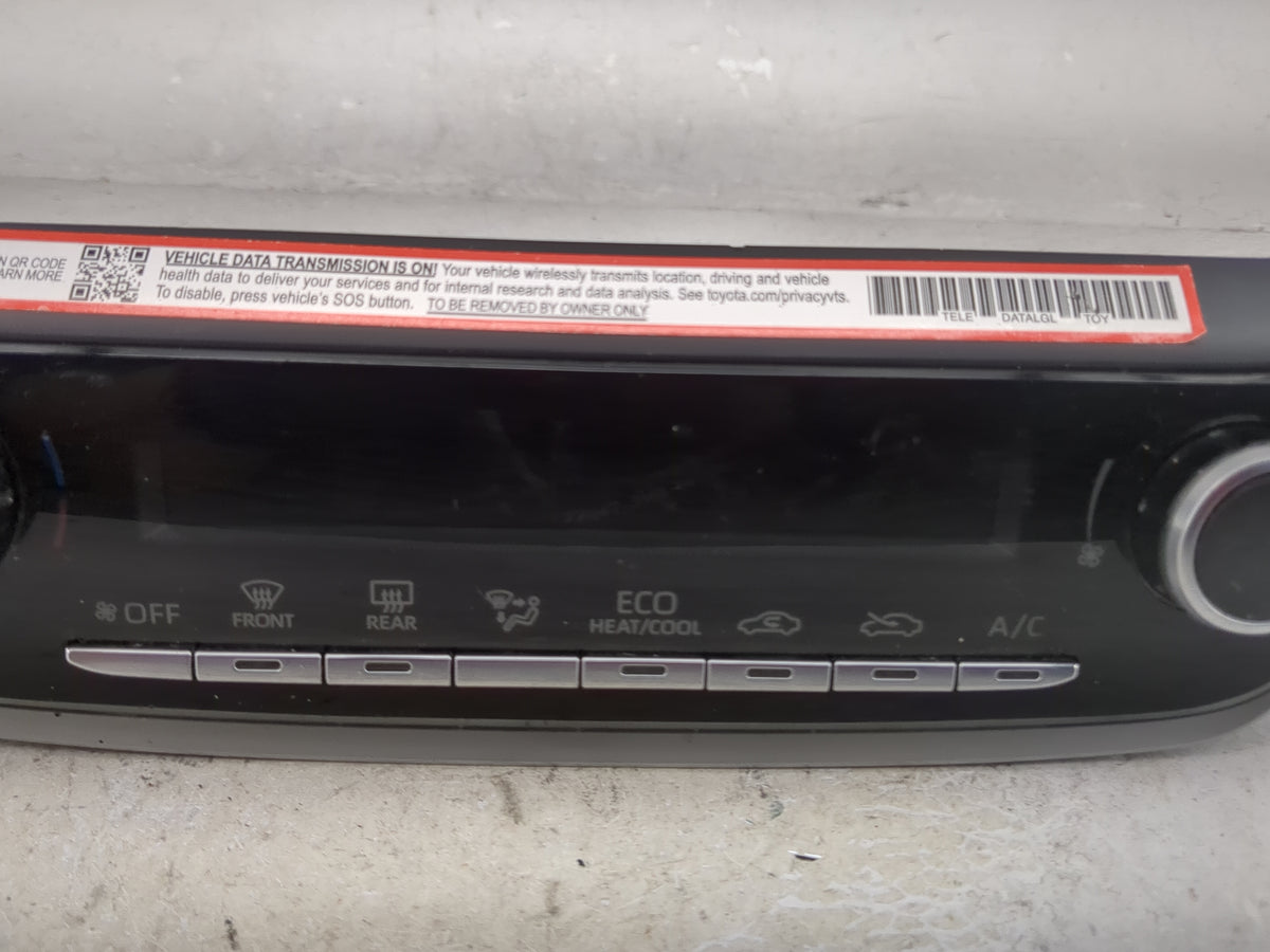 2025 Toyota Corolla Climate Control Module Temperature AC/Heater Replacement P/N:55900-02M00 Fits OEM Used Auto Parts - Oemu