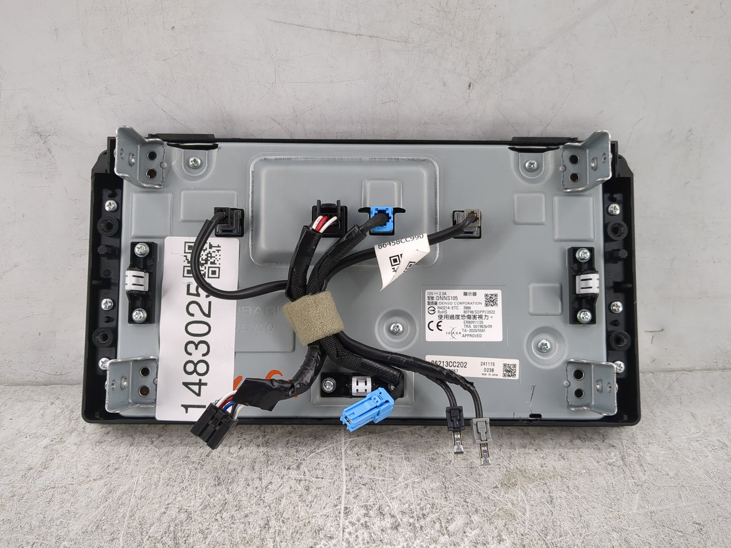 2025 Toyota Gr86 Radio AM FM Cd Player Receiver Replacement P/N:86213CC202 DNNS105, 462200-0667 Fits OEM Used Auto Parts - O
