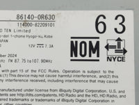 2025 Toyota Rav4 Radio AM FM Cd Player Receiver Replacement P/N:86140-0R630 Fits OEM Used Auto Parts - Oemusedautoparts1.com