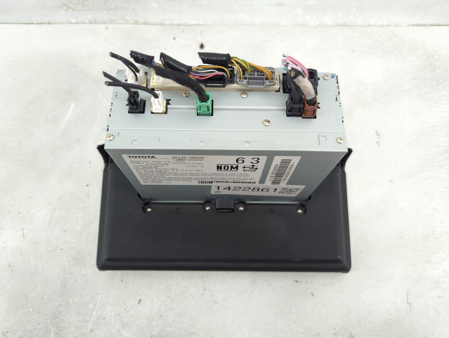 2025 Toyota Rav4 Radio AM FM Cd Player Receiver Replacement P/N:86140-0R630 Fits OEM Used Auto Parts - Oemusedautoparts1.com